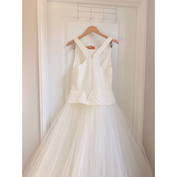 Amsale Wedding Dress Miller Spring 2018 Collection Bridal Size 12 - Picture 7 of 11